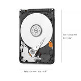 WESTERN DIGITAL BLUE HDD INTERNO 2.000GB SATA III FORMATO 2.5" 5.400rpm GARANZIA ITALIA (WD20SPZX)