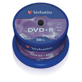 VERBATIM SPINDLE 50 DVD+R 4 7GB 16X CAMPANA 50PZ