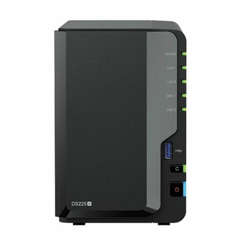 Memorizzazione in Rete NAS Synology DS225+ Nero Intel Celeron J4125