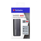 VERBATIM VX500 SSD ESTERNO 120GB USB 3.0 ARGENTO