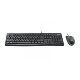 LOGITECH MK120 TASTIERA USB LAYOUT ITALIANO + MOUSE USB STANDARD OTTICO COLORE NERO