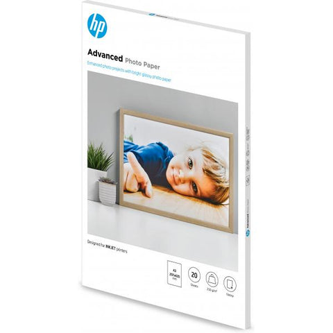 HP ADVANCED PHOTO PAPER CARTA FOTOGRAFICA LUCIDA A3 297 X 420 mm 250G 20 FOGLI