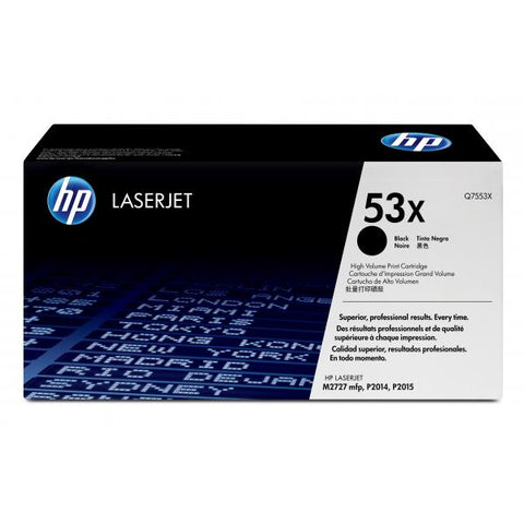 HP 53X TONER NERO PER LASERJET M2727NF MFP-M2727NFS MFP GARANZIA ITALIA (Q7553X)