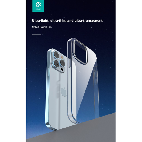 Devia Cover Trasparente Morbida Compatibile con iPhone 14 Pro Max