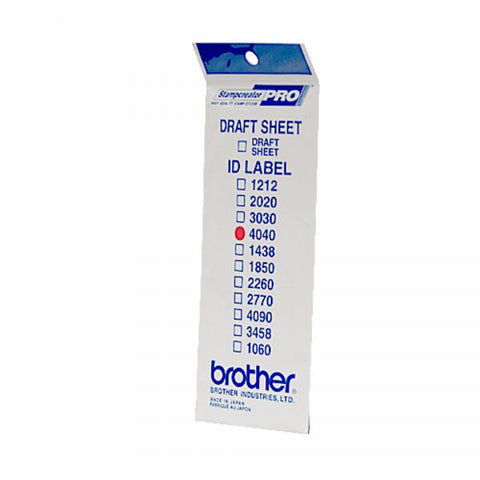 BROTHER ID4040 ETICHETTE 40X40MM