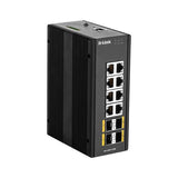 D-Link DIS300G12SW Gestito L2 Gigabit Ethernet [10/100/1000] Nero (D-Link DIS 300G-12SW - switch - 8 port)