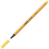 STABILO FINELINER POINT 88 PENNA PUNTA IN FIBRA 0.4 mm COLORE GIALLO CONF. 10 Pz.