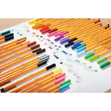 STABILO FINELINER POINT 88 PENNA PUNTA IN FIBRA 0.4 mm COLORE GIALLO CONF. 10 Pz.