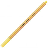 STABILO FINELINER POINT 88 PENNA PUNTA IN FIBRA 0.4 mm COLORE GIALLO CONF. 10 Pz.
