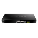 D-Link DMS-1100-10TP switch di rete Gestito L2 2.5G Ethernet (100/1000/2500) Supporto Power over Ethernet (PoE) 1U Nero