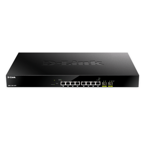 D-Link DMS-1100-10TP switch di rete Gestito L2 2.5G Ethernet (100/1000/2500) Supporto Power over Ethernet (PoE) 1U Nero