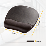 FELLOWES MEMORY FOAM MOUSEPAD CON POGGIAPOLSI IN MEMORY NERO