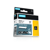 DYMO D1 RHINOPRO NASTRO IN NYLON PER STAMPANTI A TRASFERIMENTO TERMICO 24MM X 3.5MT COLORE BIANCO STAMPA NERO (1734524)