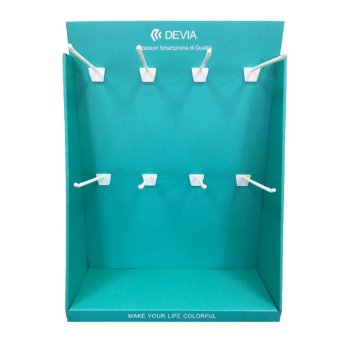 ESPOSITORE DA BANCO 8 GANCI DEVIA IN CARTONE 391X541X135 MM