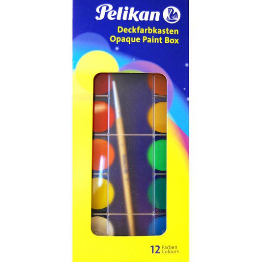 PELIKAN ACQUARELLI USO SCOLASTICO 12 SCODELLINI COL. ASSORTITI