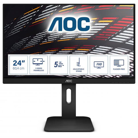 AOC P1 24P1 monitor piatto per PC 60,5 cm (23.8") 1920 x 1080 Pixel Full HD LED Nero