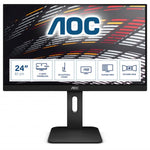 AOC P1 X24P1 Monitor PC 61 cm [24] 1920 x 1200 Pixel WUXGA LED Nero (X24P1 24IN IPS - 1920X1200 5MS BLACK)