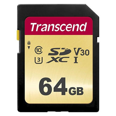 Transcend 64GB, UHS-I, SD memoria flash SDXC Classe 10