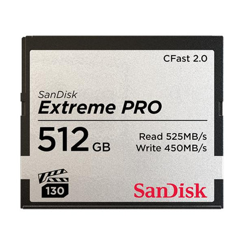 SanDisk Extreme Pro memoria flash 512 GB CFast 2.0