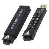 Apricorn ASK3 unità flash USB 8 GB USB tipo A 3.2 Gen 1 (3.1 Gen 1) Nero