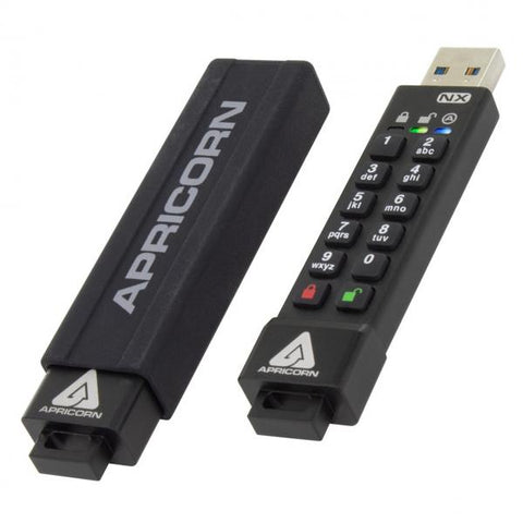 Apricorn ASK3 unità flash USB 8 GB USB tipo A 3.2 Gen 1 (3.1 Gen 1) Nero