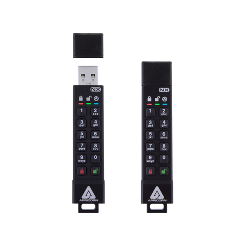 Apricorn ASK3-NX unità flash USB 128 GB USB tipo A 3.2 Gen 1 (3.1 Gen 1) Nero