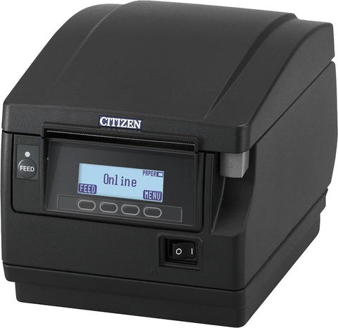 Citizen CT-S851III, 8 Punkte/mm (203dpi), USB, schwarz Bondrucker, Frontausgabe, Thermodirekt, Auflsung: 8 Punkte/mm (203dpi), Medienbreite (max): 58/60/80/82,5mm, Druckbreite (max.): 80mm, Rollendu