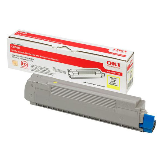OKI 43487709 cartuccia toner Originale Giallo 1 pezzo(i)