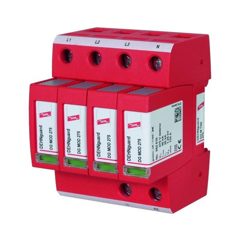 DEHN DG M TNS 275 protezione da sovraccarico 230 - 400 V Rosso
