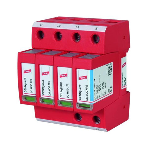 DEHN DG M TT 275 FM protezione da sovraccarico 230 - 400 V Rosso