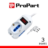 PROPARTE MULTIPRESA 3POS BIPASSO + BIPASSO/SCHUKO SPINA10A + INTER.
