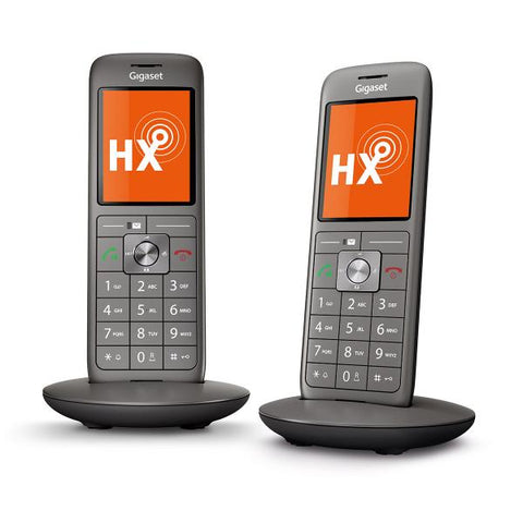 Gigaset CL660HX Analog/DECT telephone Identificatore di chiamata Antracite, Nero