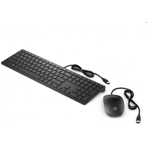 HP 4CE97AA PAVILION TASTIERA E MOUSE USB 400 DPI COLORE NERO