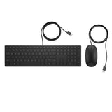 HP 4CE97AA PAVILION TASTIERA E MOUSE USB 400 DPI COLORE NERO