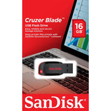 SANDISK CRUZER BLADE 16GB CHIAVETTA USB 2.0 NERO