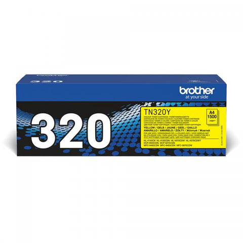 Brother TN-320Y cartuccia toner Originale Giallo 1 pezzo(i)