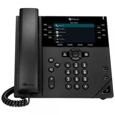 POLY 450 telefono IP Nero 12 linee LCD
