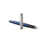 PARKER JOTTER ROYAL BLU PENNA STILOGRAFICA PENNINO MEDIO DETTAGLI CROMATI INCHIOSTRO BLU CONFEZIONE REGALO