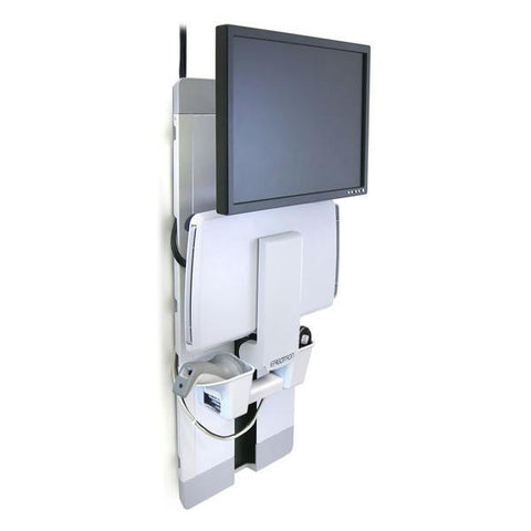 Ergotron StyleView Vertical Lift, Patient Room 61 cm (24") Bianco