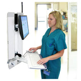 Ergotron StyleView Vertical Lift, Patient Room 61 cm (24") Bianco