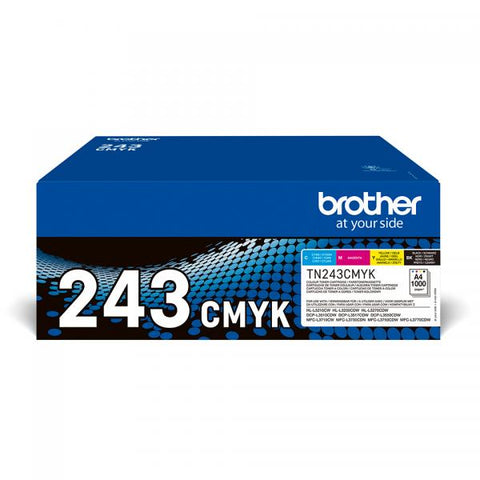 TONER BROTHER TN243CMYK MULTIPACK PER HL L3210CW 4X1.000PG