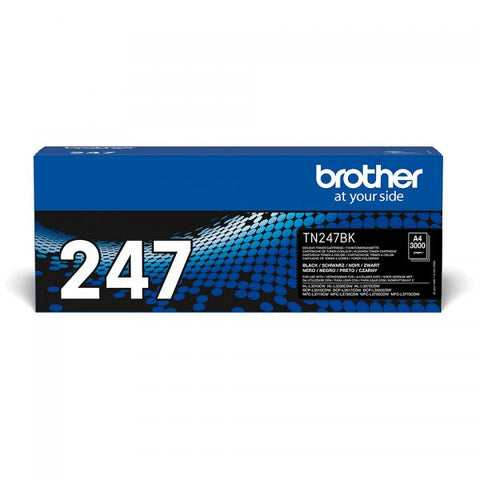 TÓNER BROTHER TN-247BK NEGRO 3000PP X HL-L3210CW HL-L3230CDW HL-L3270CDW DCP-L3550CDW MFC-L3730CDN MFC-L3750CDW MFC-L3770CDW 