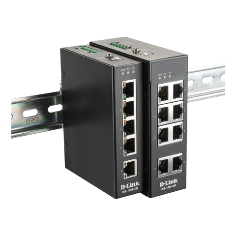 D-LINK DIS-100E-8W SWITCH 8 PORTE NO GESTITO L2 FAST ETHERNET (10/100) NERO