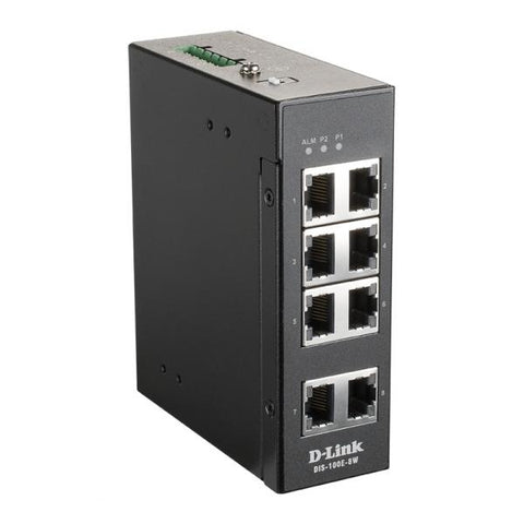 D-Link DIS-100E-8W switch di rete No gestito L2 Fast Ethernet (10/100) Nero