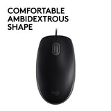 MOUSE LOGITECH B110 SILENT USB - BLACK