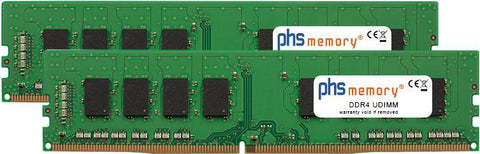 PHS-memory 64GB (2x32GB) Kit RAM Speicher kompatibel mit Intel TI106W V 2.0 DDR4 UDIMM 2400MHz PC4-2400T-U (SP469225)