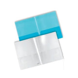 PLASTIDEA CARTELLINA I PP DOPPIA TASCA INTERNA 304X238 mm TRASPARENTE CONF 5 Pz.