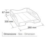 ARDA KEEPCOLOUR PORTACORRISPONDENZA IN PLASTICA 335 X 260 X 67 mm SOVRAPPONIBILE VERDE PASTELLO