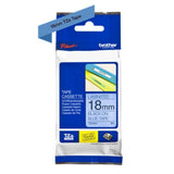 BROTHER TZE541 NASTRO LAMINATO 18MMx8MT COLORE BLU STAMPA NERO