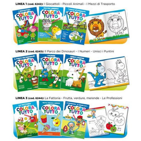 BLASETTI COLORA TUTTO ALBUM DA COLORARE LINEA 3 CONF 6 Pz.